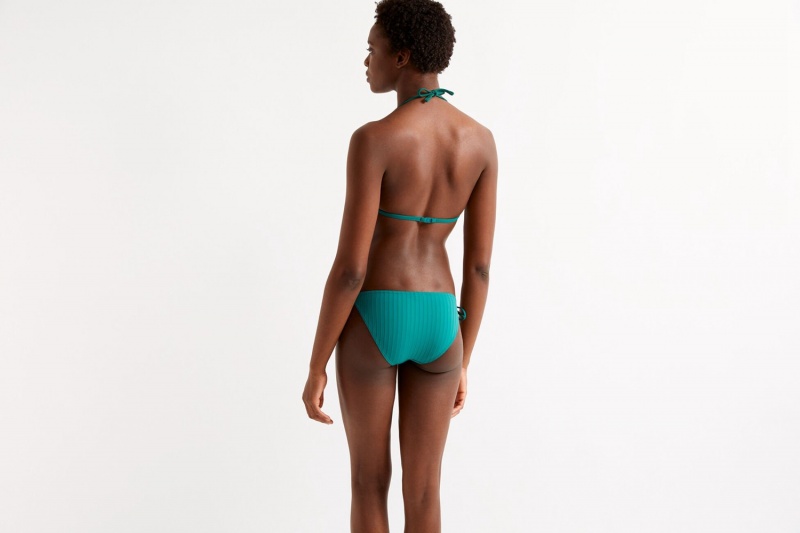 Green Eres Punch Thin Jungle 23e Women's Bikini Bottoms | SM8630541