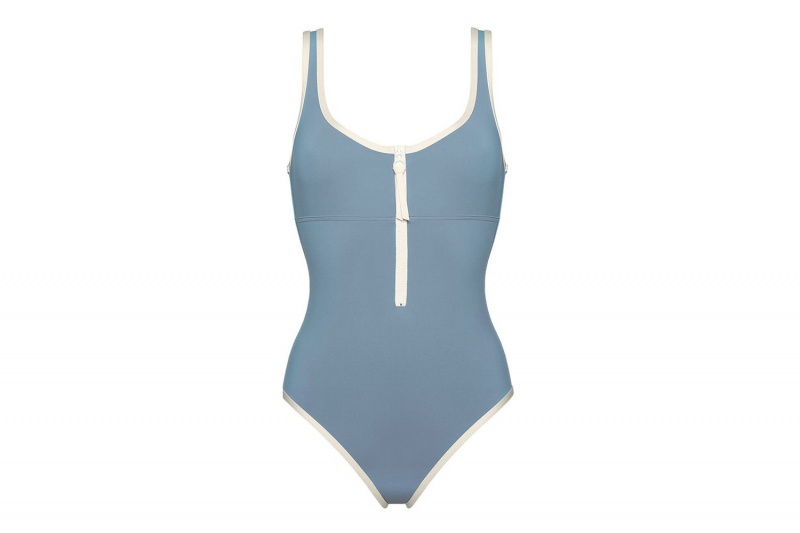 Light Blue Eres Beatriz Tank Requin Bleu 23e Women's One piece | PV6130754