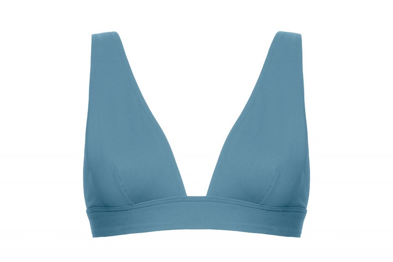 Light Blue Eres Chrome Full-cup Triangle Requin Bleu 23e Women's Bikini Top | UK9068473