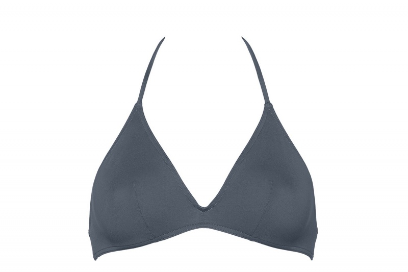 Light Blue Eres Cubisme Small Triangle Oursin E21 Women's Bikini Top | AZ8192653