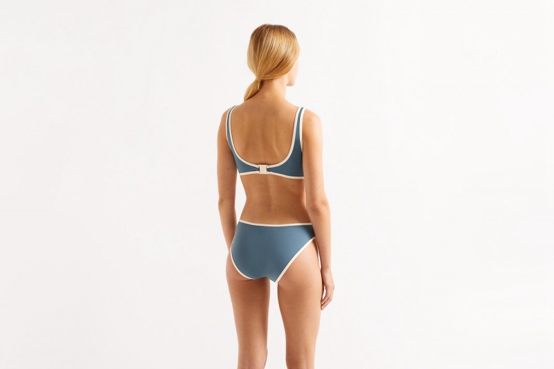 Light Blue Eres Isabel Trikini Requin Bleu 23e Women's One piece | VD5018239