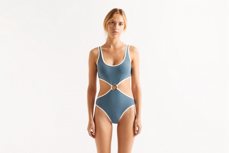 Light Blue Eres Isabel Trikini Requin Bleu 23e Women\'s One piece | VD5018239