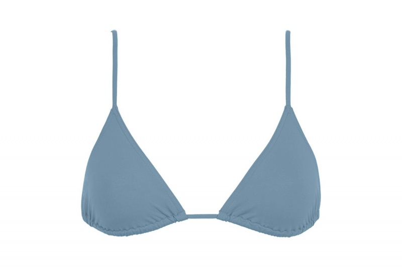 Light Blue Eres Mouna Small Triangle Requin Bleu 23e Women's Bikini Top | QV9256180