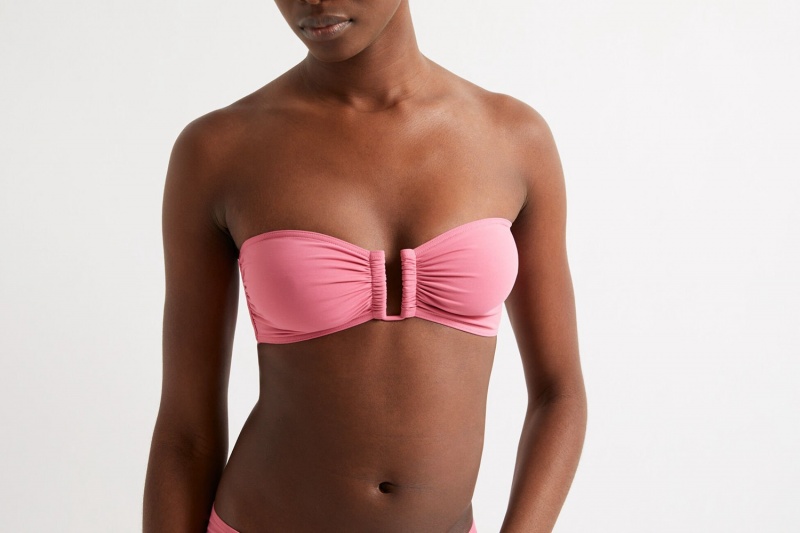 Light Pink Eres Show Bandeau 23e Women\'s Bikini Top | IX6593720