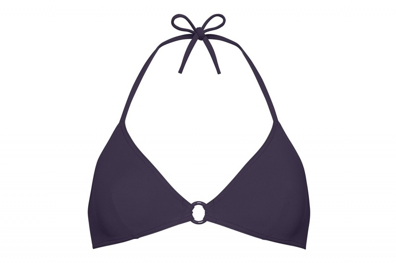 Navy Eres Elena Small Triangle Women's Bikini Top | DZ5432867