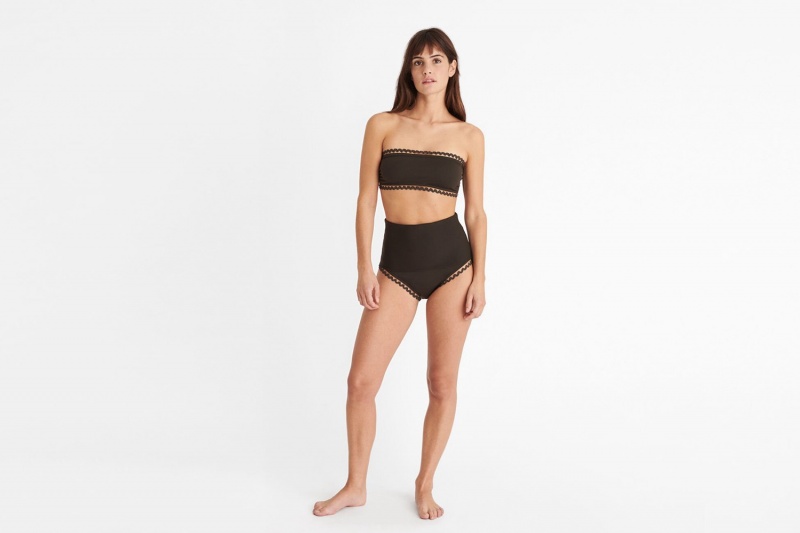 Olive Eres Hit High-waisted Women's Bikini Bottoms | YR1325940