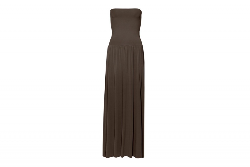 Olive Eres Oda Long Bustier Women's Dress | DJ1085493