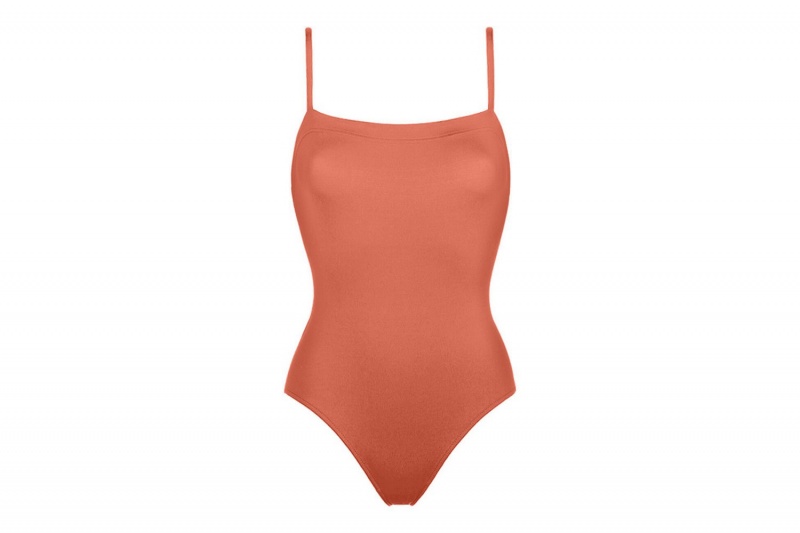 Orange Eres Aquarelle Tank Women's One piece | UV4109563