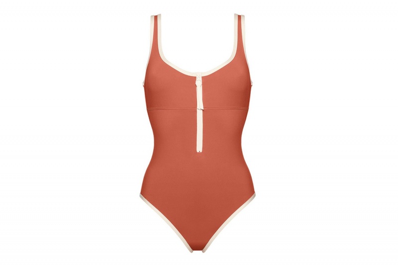 Orange Eres Beatriz Tank/Percale Women's One piece | GQ5349012