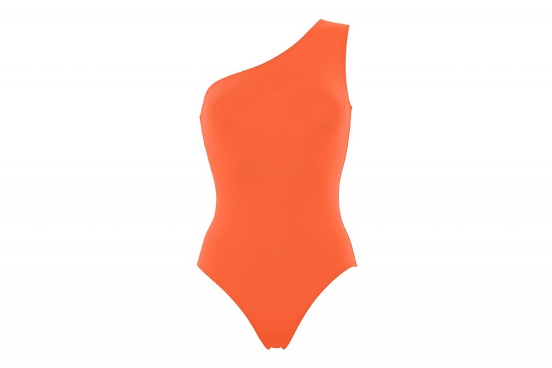 Orange Eres Effigie One-shoulder 24e Women's One piece | ML6458912