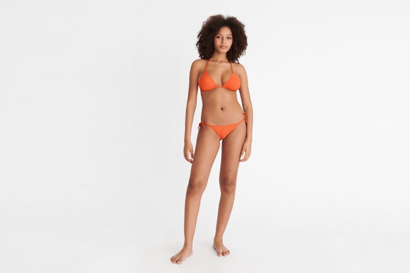 Orange Eres Mouna Small Triangle 24e Women's Bikini Top | BF6541082