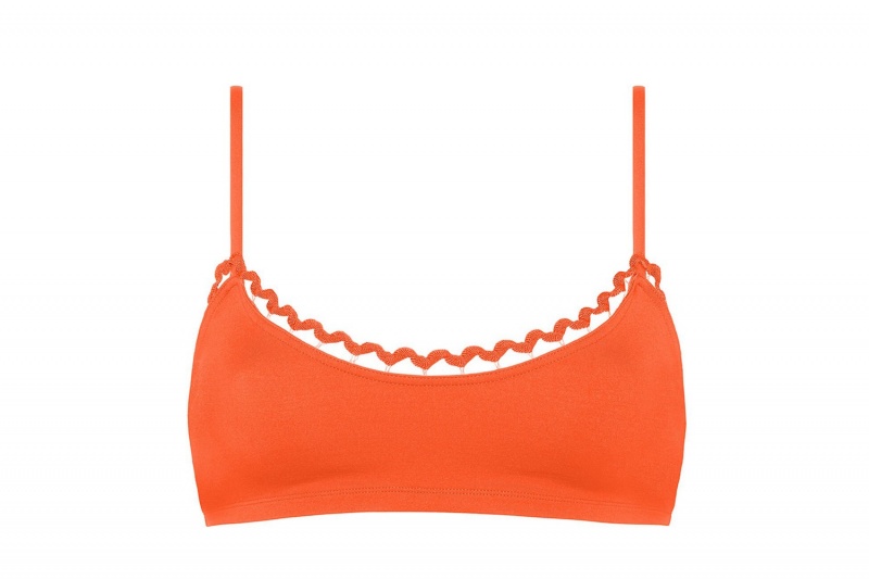 Orange Eres Move Crop Top 24e Women's Bikini Top | TL4097253