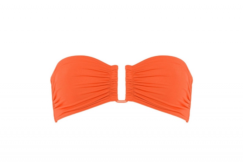 Orange Eres Show Bandeau 24e Women's Bikini Top | WD9046823