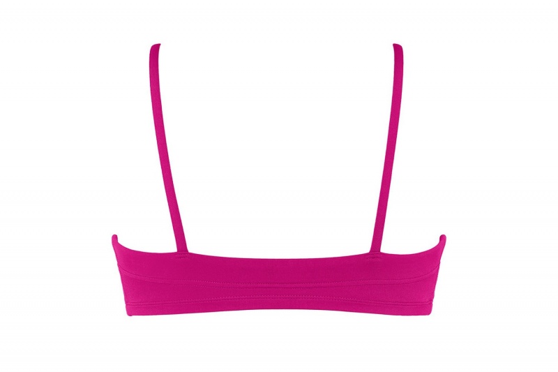 Pink Eres Azur Crop Top 23h Women's Bikini Top | FM2051798