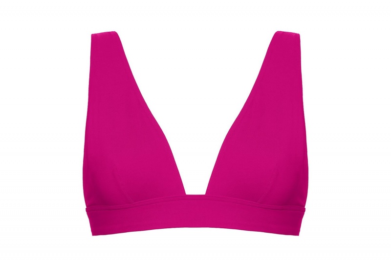 Pink Eres Chrome Full-cup Triangle 23h Women's Bikini Top | CR8132450