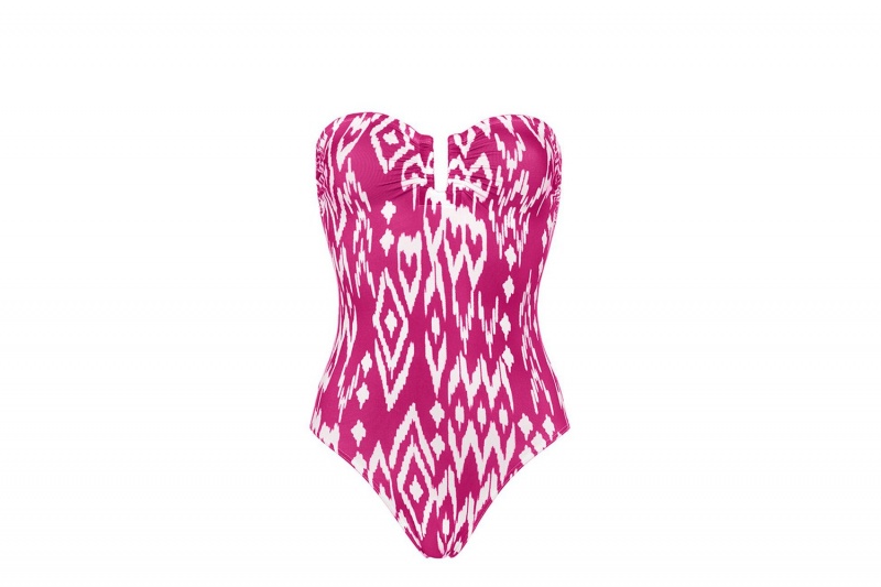 Pink Eres Warm Bustier Women's One piece | FT6081274