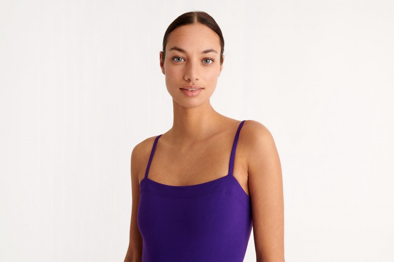 Purple Eres Aquarelle Tank Women's One piece | ZV9805214