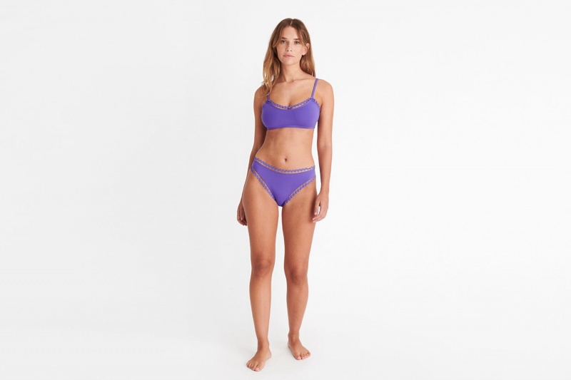 Purple Eres Boogie Thin Women's Bikini Bottoms | CZ7903584