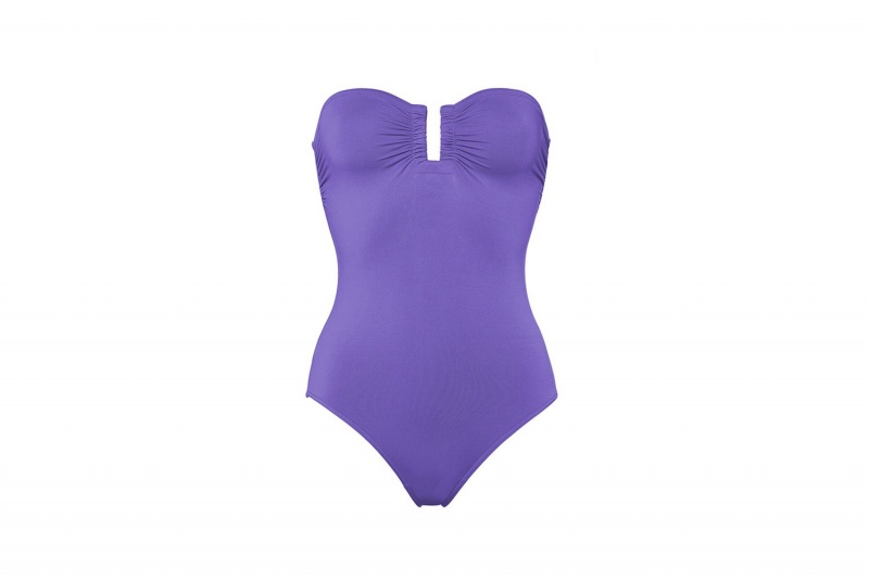 Purple Eres Cassiopée Bustier Women's One piece | VH2130659