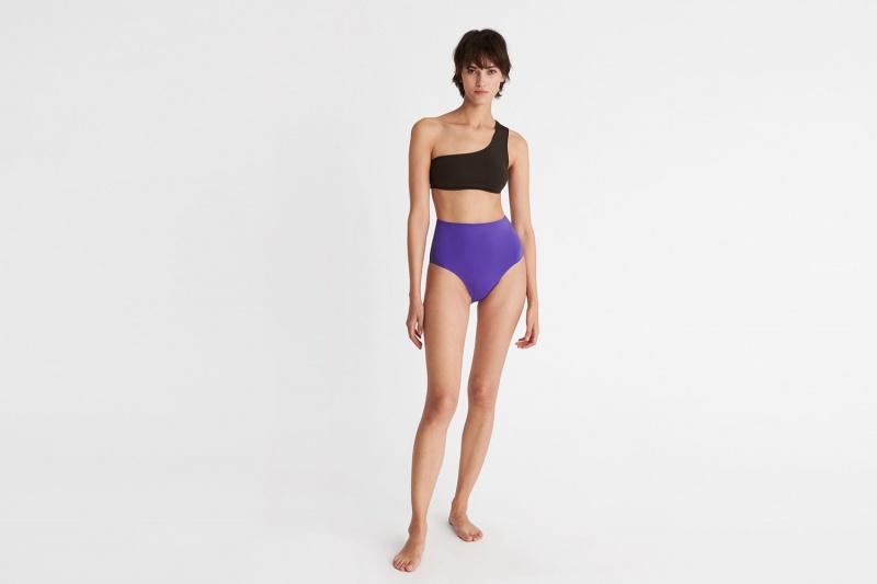 Purple Eres Conquete High-waisted Women's Bikini Bottoms | AH4783912