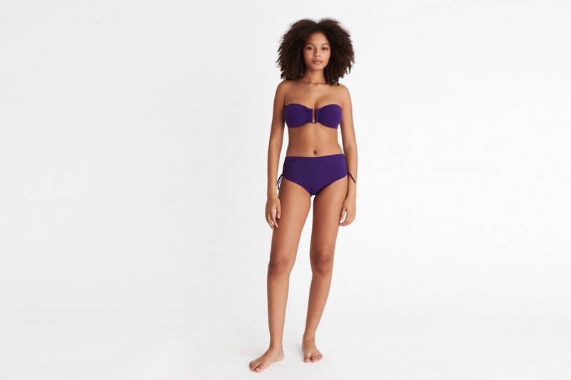 Purple Eres Ever High-waisted Women's Bikini Bottoms | MH7239150