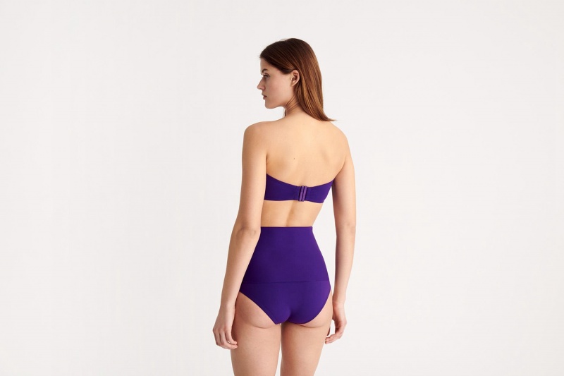 Purple Eres Gredin High-waisted Bikini Women's Bikini Bottoms | HG7820413