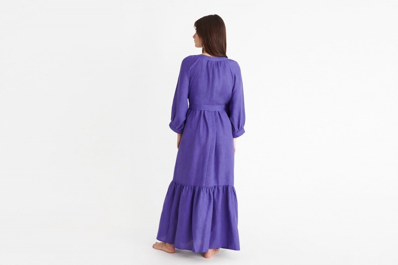 Purple Eres Joie Long Women's Dress | LP0743591