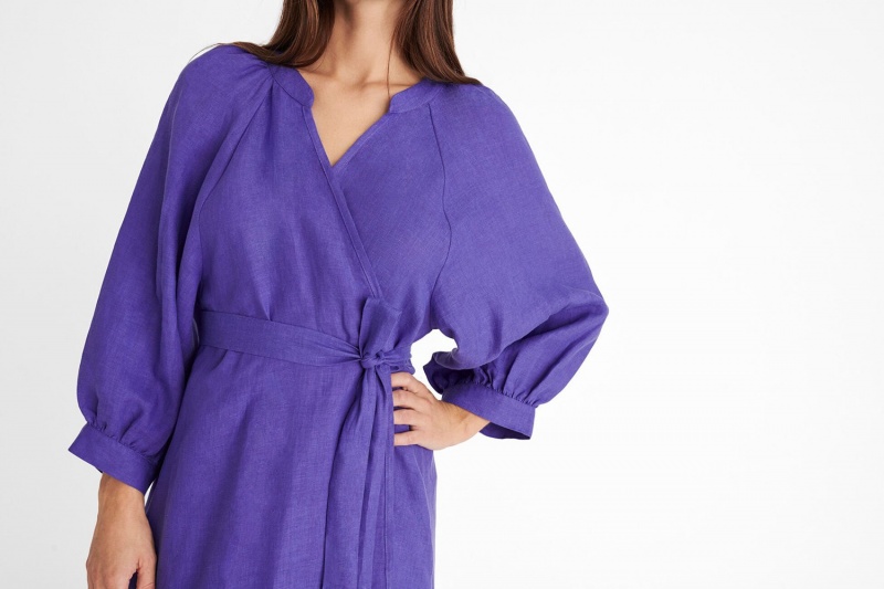 Purple Eres Joie Long Women's Dress | LP0743591