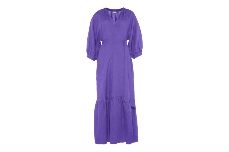 Purple Eres Joie Long Women's Dress | LP0743591