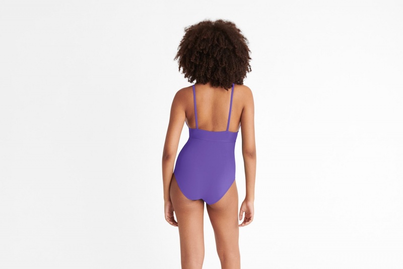 Purple Eres Larcin Triangle Women's One piece | KB8697512