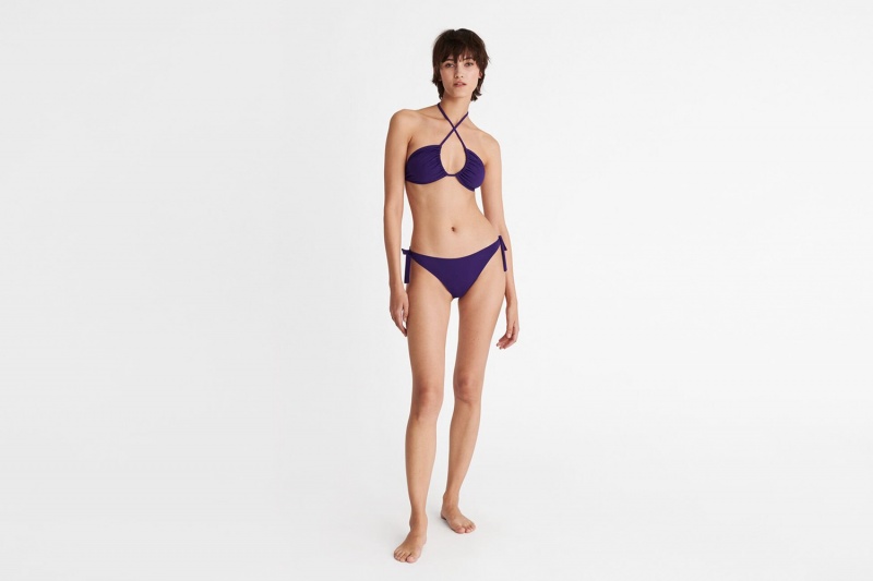 Purple Eres Panache High-waisted Women's Bikini Bottoms | NQ1085763