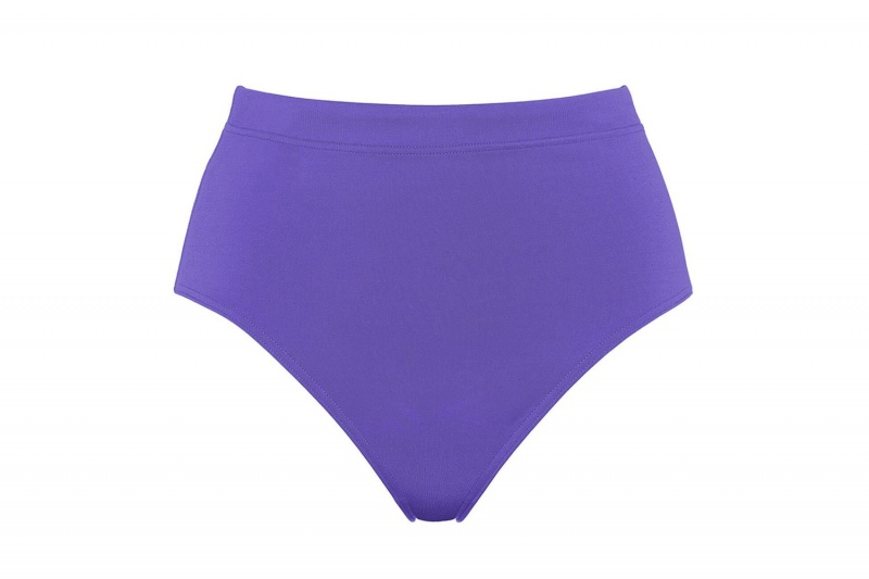 Purple Eres Patine High-waisted Bikini Women's Bikini Bottoms | UI2160897