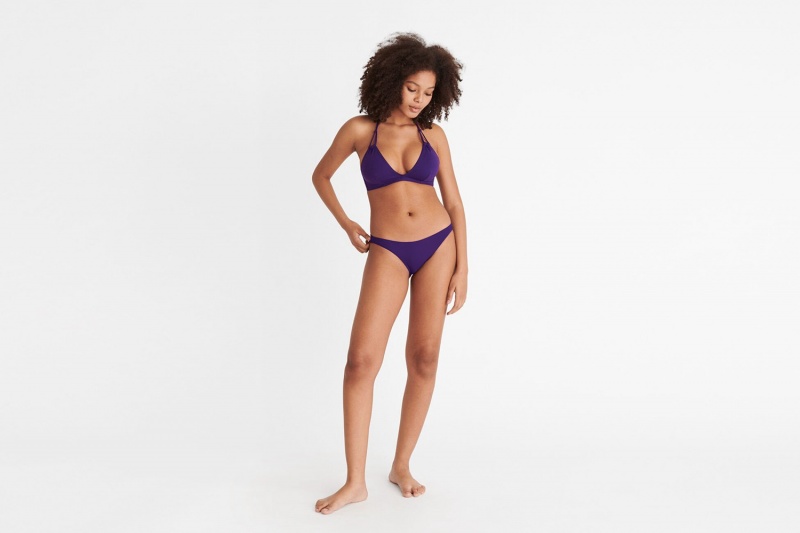 Purple Eres Remix Full-cup Triangle Women's Bikini Top | QM4501927