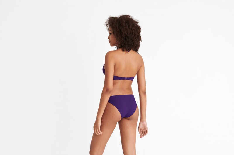 Purple Eres Remix Full-cup Triangle Women's Bikini Top | QM4501927