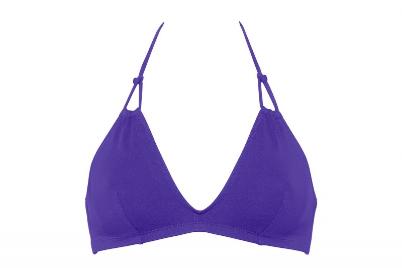 Purple Eres Remix Full-cup Triangle Women's Bikini Top | QM4501927