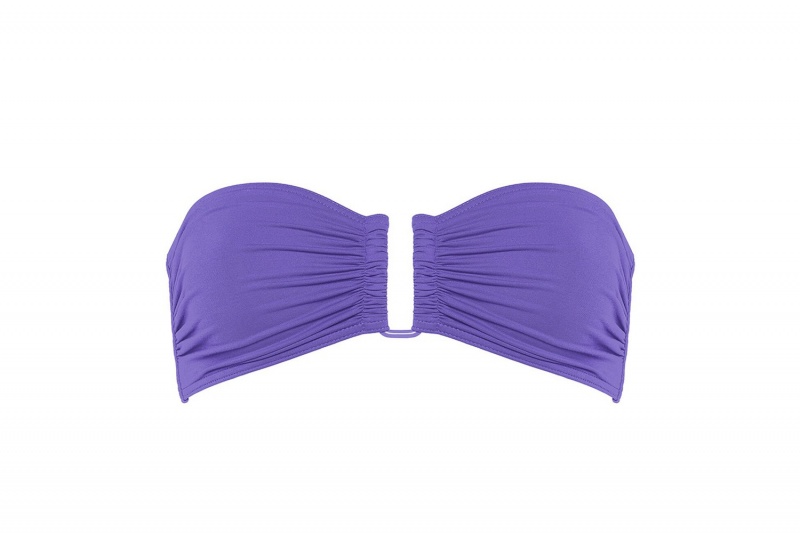 Purple Eres Show Bandeau Women's Bikini Top | KH3961254