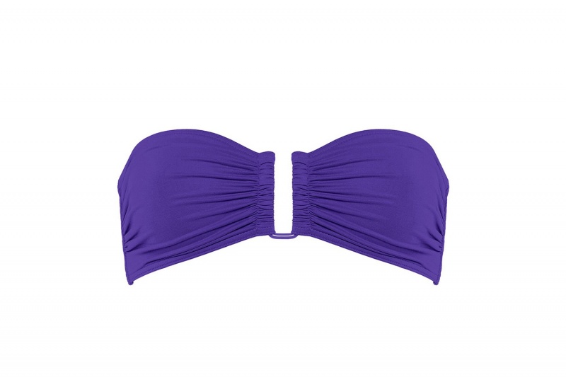 Purple Eres Show Bandeau Women's Bikini Top | HL9056872