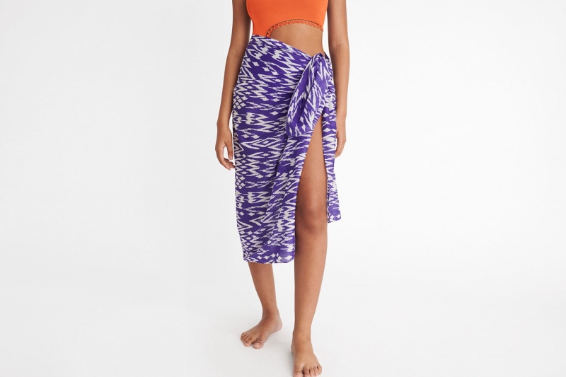 Purple Eres Weather Women\'s Sarong | NV6578940