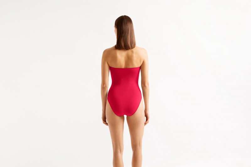 Red Eres Cassiopée Bustier Grenadine 23e Women's One piece | AK4928136