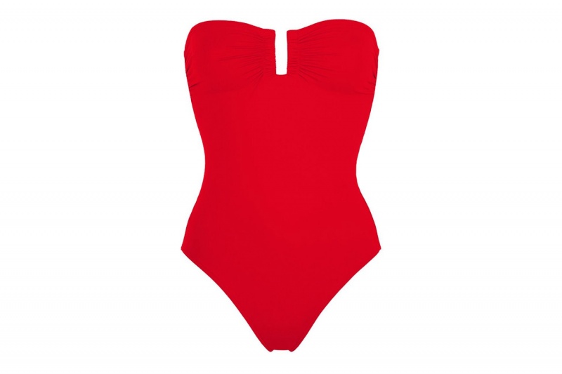 Red Eres Cassiopee Bustier Logo Women's One piece | EK4973580