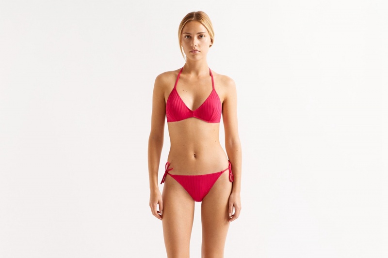 Red Eres Curacao Small Triangle Grenadine 23e Women's Bikini Top | SW5326791