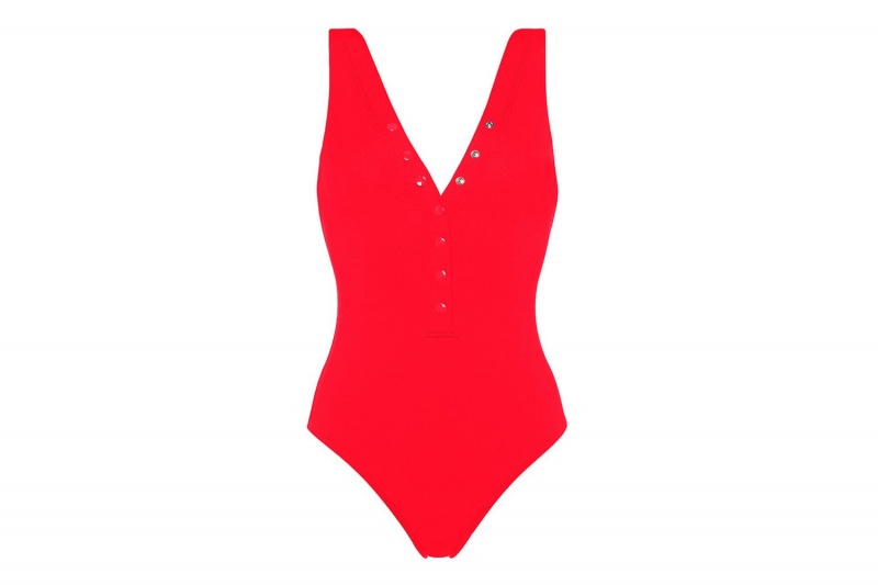 Red Eres Icone Tank Logo Women's One piece | ZY7015298