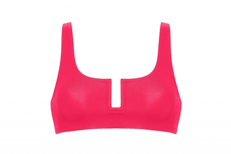 Red Eres Ultrason Crop Top Bra Grenadine 23e Women's Bikini Top | UB3741829