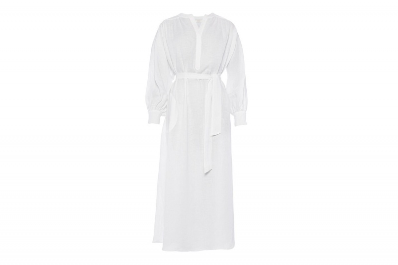 White Eres Aimee Long Women's Dress | NM9085146