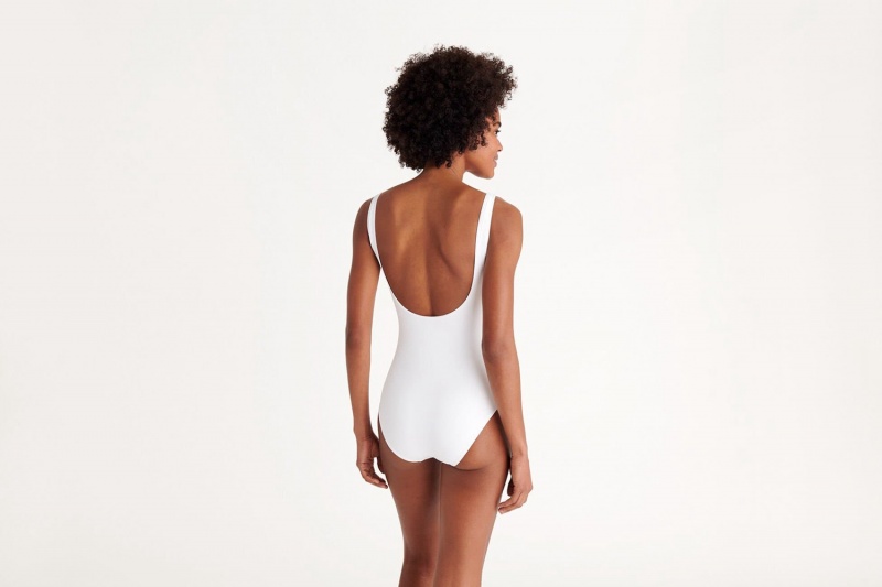 White Eres Asia Tank Women's One piece | QA3842509