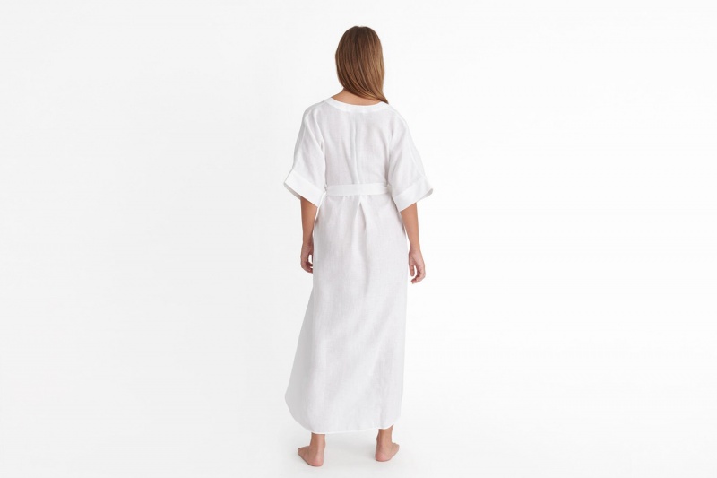 White Eres Bibi Kaftan Women's Dress | YZ3019268