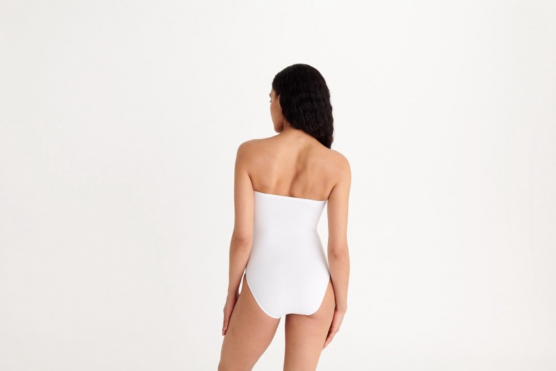 White Eres Cassiopée Bustier Women's One piece | VN5627409