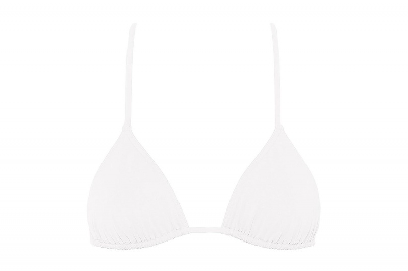 White Eres Mouna Small Triangle Women's Bikini Top | RO2016938