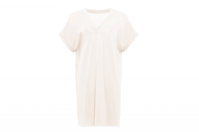 White Eres Tali Short-tunic Percale Women's Sarong | LU4853602