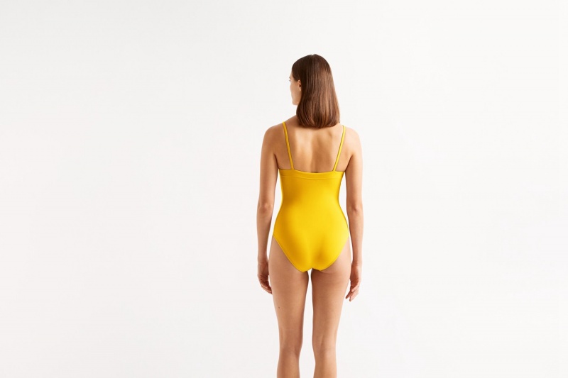 Yellow Eres Aquarelle Tank 23e Women's One piece | YQ1904368